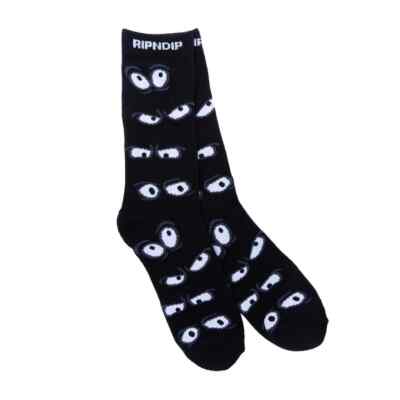 RIPNDIP 'All Eyez' Носки Crew Socks (Black) Носки с рисунком