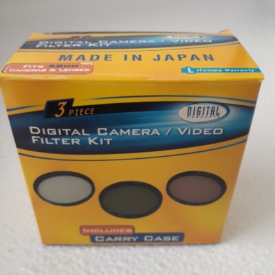 Digital Concepts 58mm Camera Video 3 Piece Filter Kit UV/FL/FDL Film Or Digital