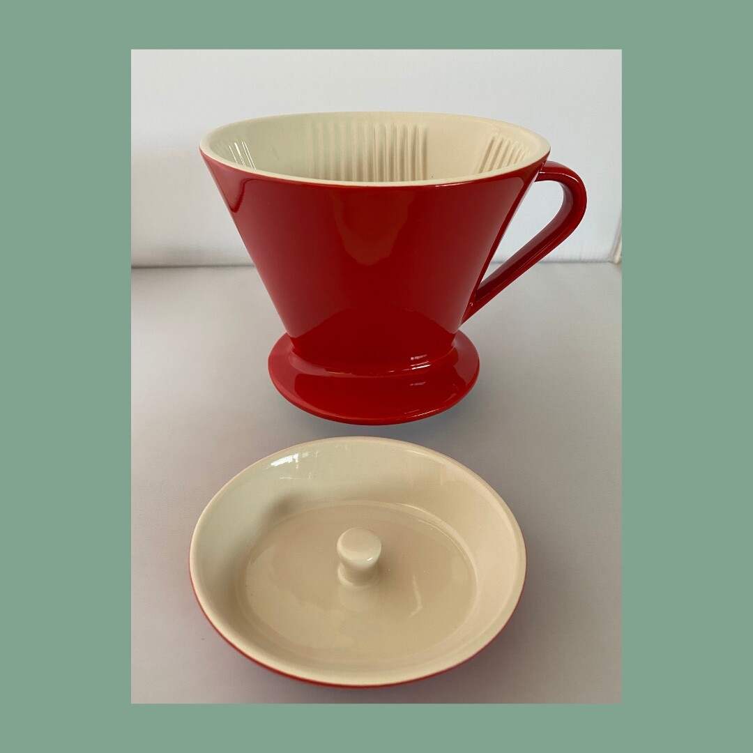 Koffiefilter porselein rood no 4