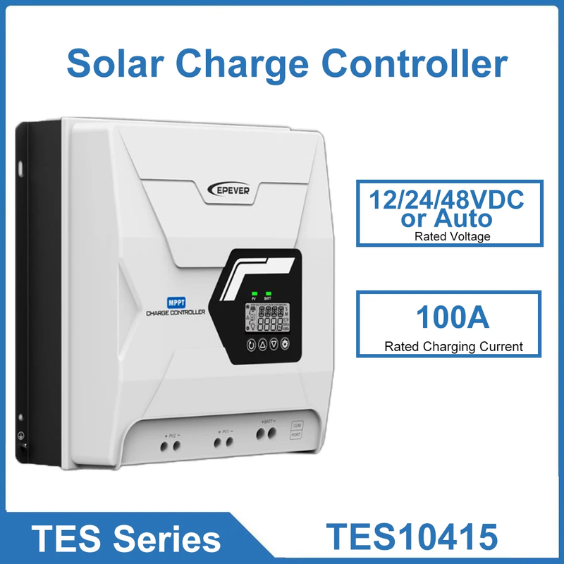 Generation of High-curent MPPT Solar Charge Controller TES10415 TES10425 100A Bu