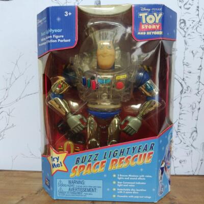 BUZZ LIGHTYEAR TOYSTORY スケルトン バズ Buzz Lightyear Skeleton Clear Toy Story Talking Space Rescue