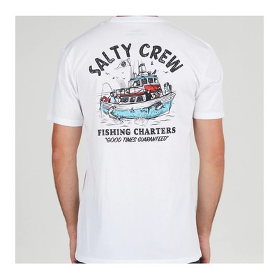 

Футболка с короткими рукавами Salty Crew Fishing Charters (белая), Белый