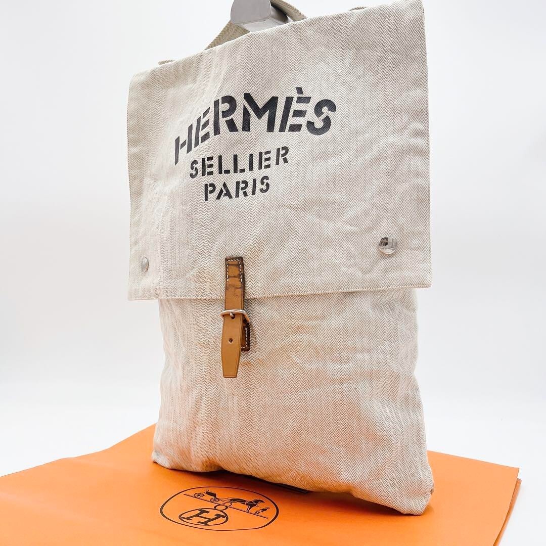 F1950 HERMÈS エルメス　バギーバゲッジ アリーヌ アイボリー F1950 HERMÈS エルメス バギーバゲッジ アリーヌ アイボリー
