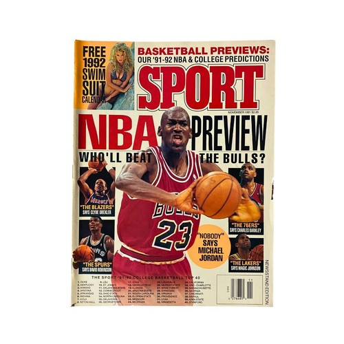 Sport Magazine November 1991 Michael Jordan, Charles Barkley