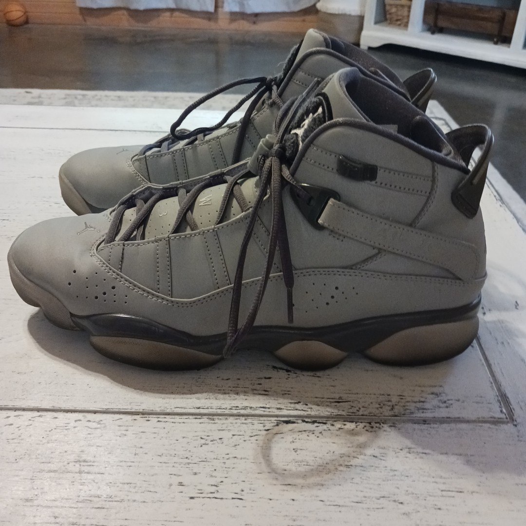 Air Jordan 6 Rings 3M Size 12 Grey White Light Graphite CW4641-001