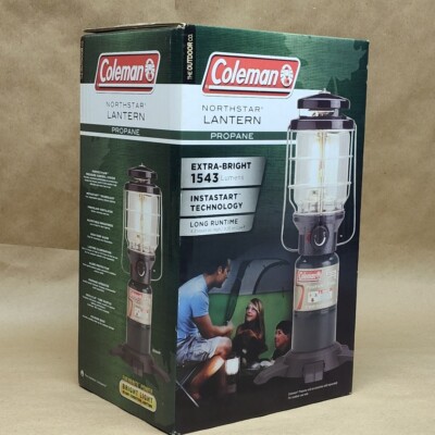 Coleman NorthStar 1500 Lumens 1-Mantle Propane Lantern, Push-Button Instastart