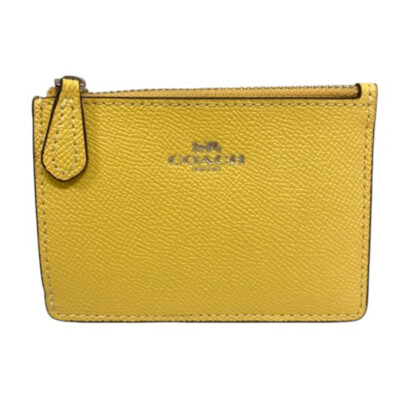COACH　ポーチ Coach Pass Case Card Holder Coin Purse Chain One Point Logo