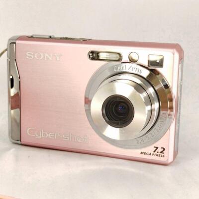 【動作確認済み】SONY CYBERSHOT DSC-W80 Sony Cyber-shot DSC-W80 Pink Digital Camera 7.2MP w/Battery