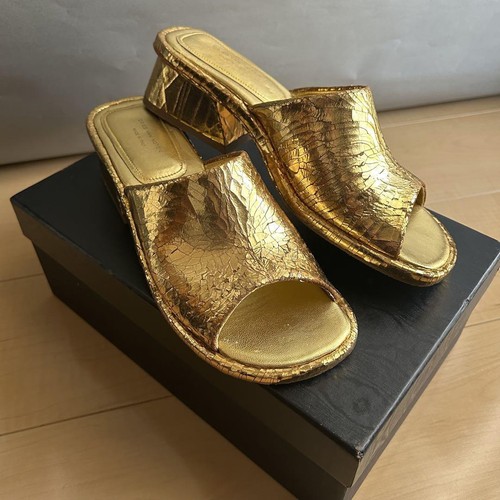 DRIES VAN NOTEN Sandals Mules Gold Size-37 Used | eBay