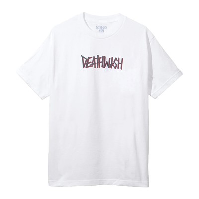 

Футболка с коротким рукавом Deathwish Deathspray (белая/серая) Мужская футболка для скейтбординга, White/grey