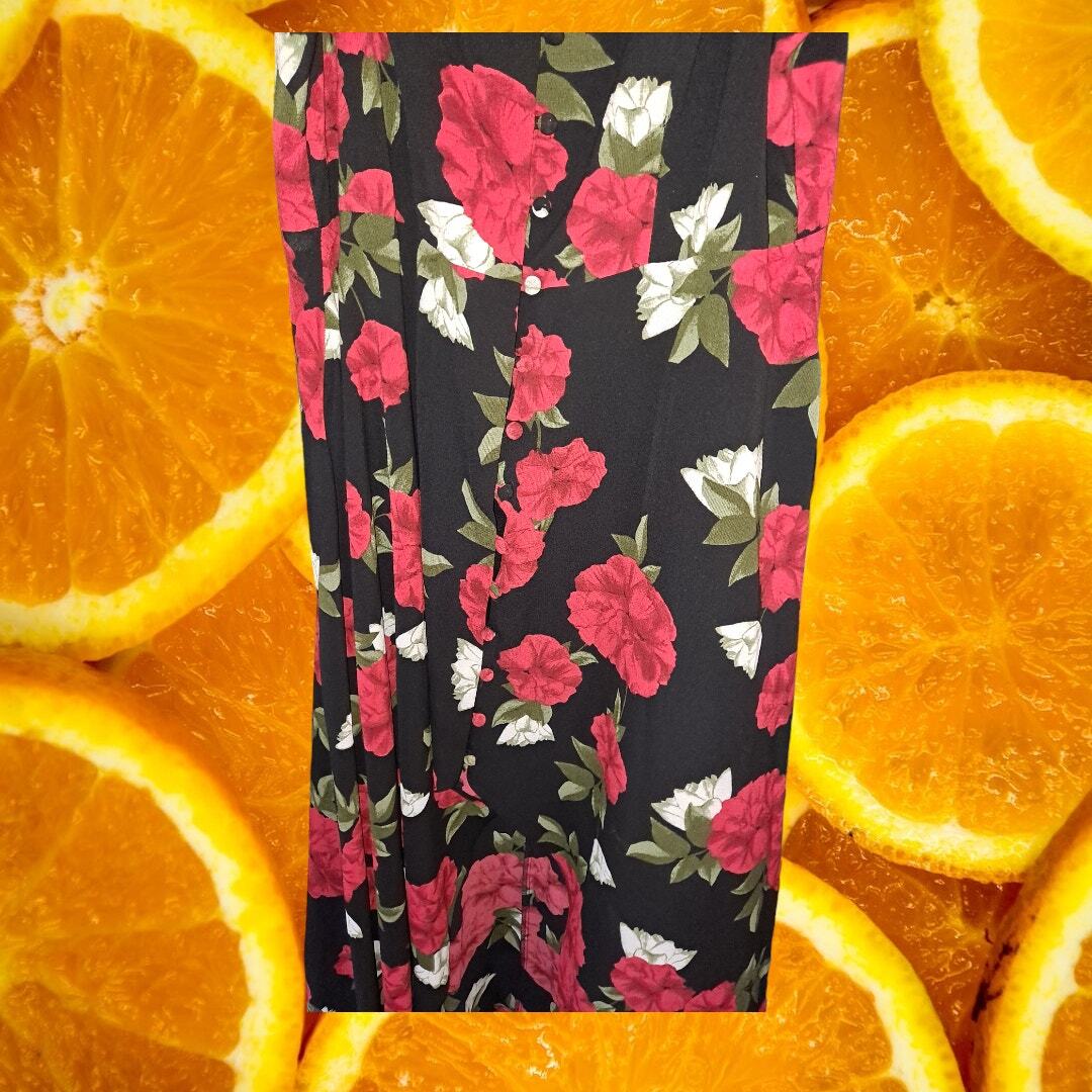 Premier Amour Sleeveless Rose Pattern High Low Dress Size 14 — photo 3