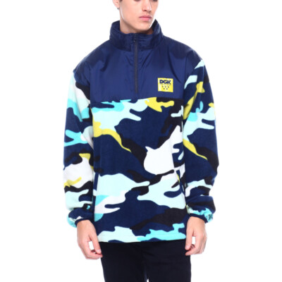 

DGK Dirty Ghetto Kids Chill Polar Fleece (Multi) Мужской пуловер на молнии до половины