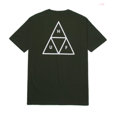 

Футболка HUF Worldwide Essentials TT с коротким рукавом (зеленый лес), Forest green