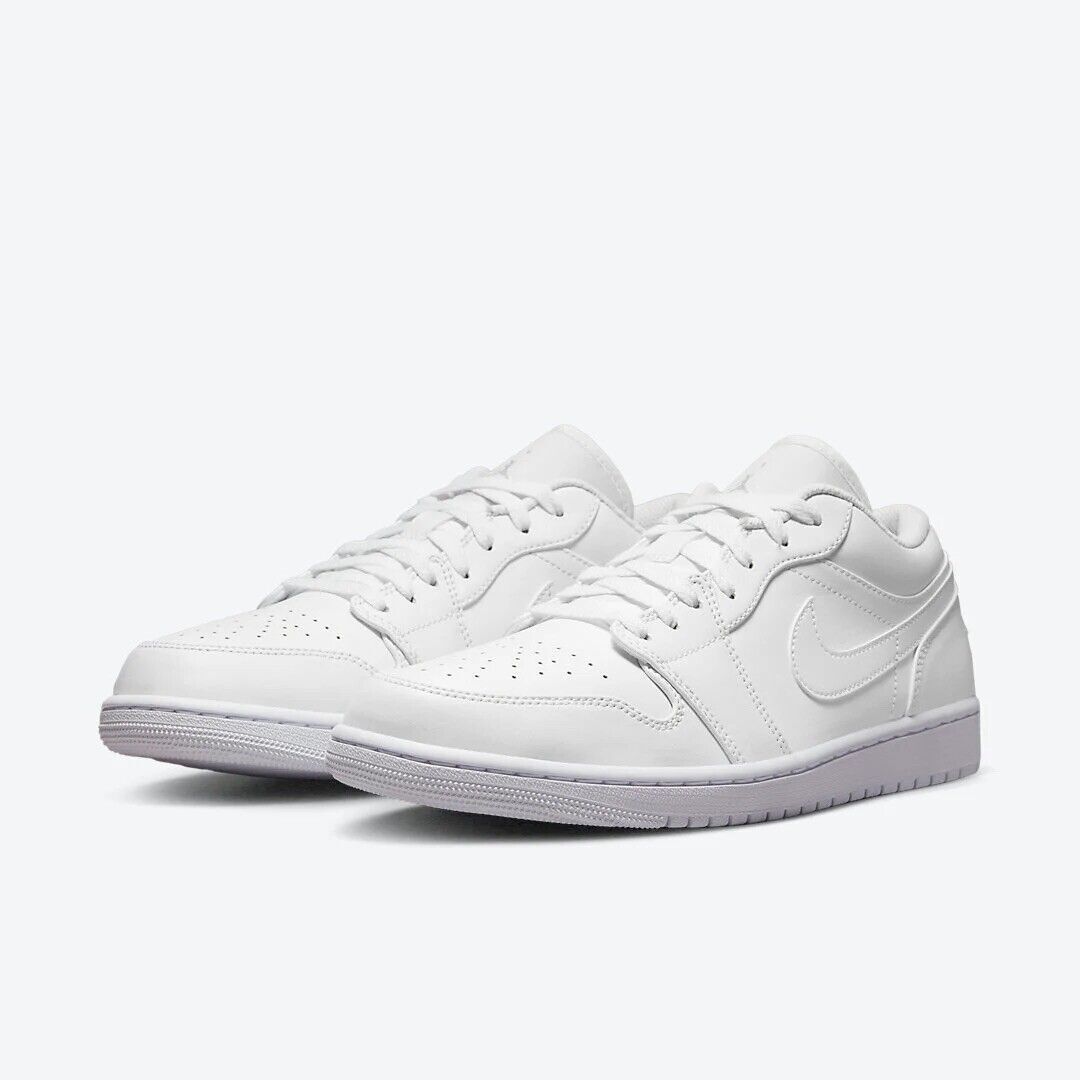 

Nike Air Jordan 1 Low Triple White (2023) 553558-136 Кроссовки Обувь Мужские US6-12, Белый, Air Jordan 1 Low