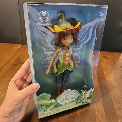 Disney Store 10'' Lily Pixie Hollow Fairy Collection 2006 Tinkerbell Doll Figure