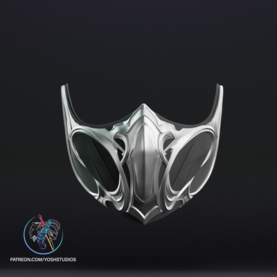 MK1 Sub Zero Mask — 3D Printed RAW DIY Cosplay Mask Kit + Cosplay Prop