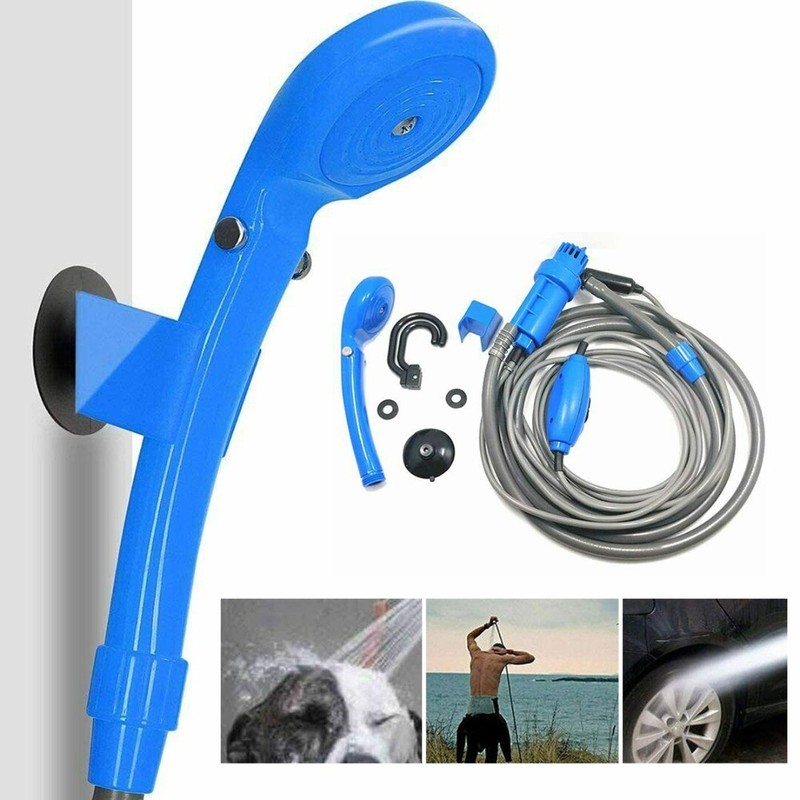 For Boat 12v Portable Electric Shower Head Hiking Camping Water Pump
