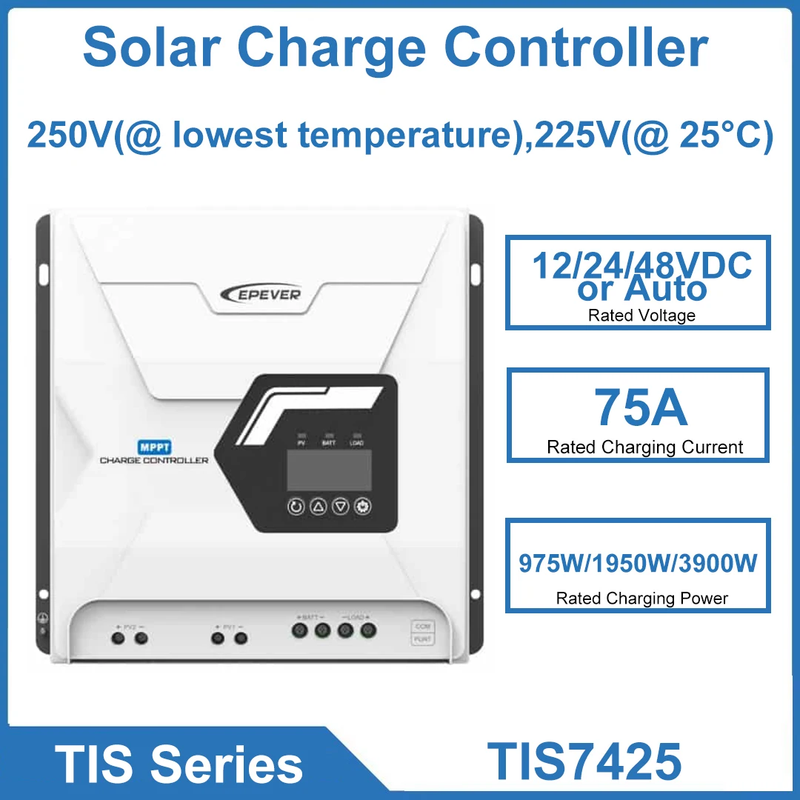 Solar Charge Controller TIS7425 MPPT Solar Charge And Discharge Controller Built