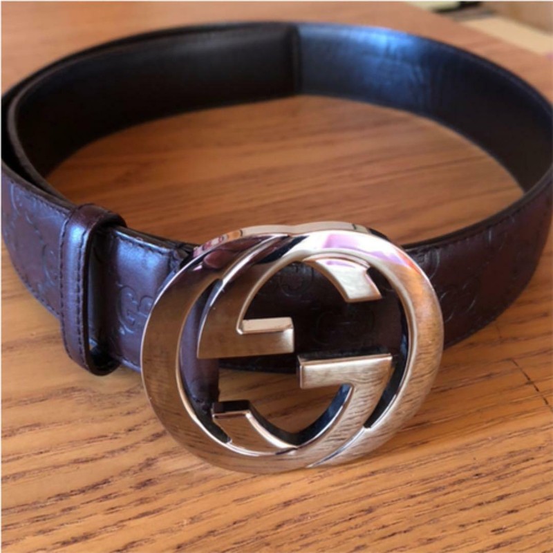 gucci belt silver gg