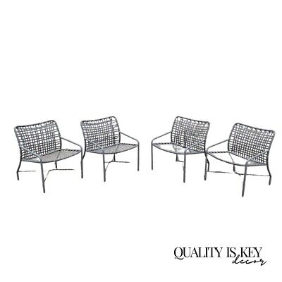 Tropitone Leilani Brown Jordan Aluminum Frame Pool Patio Lounge Chairs - Set 4