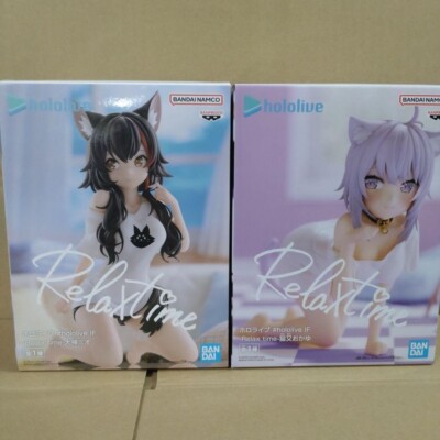 Hololive Mio Okami Okayu Nekomata Figure Set of 2 IF Relax time Bampresto