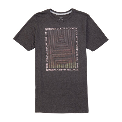 

Футболка с коротким рукавом Volcom Volitation (черный вереск) Мужская футболка с рисунком, Heather black