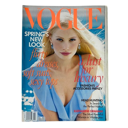 Vogue Magazine February 1997 Kirsty Hume by Steven Meisel No