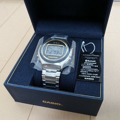 Pre-owned Casio Tron 50th Anniversary Trn-50ss-2ajr Watch Digital Blue Silver
