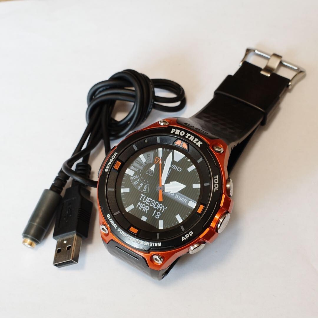Casio Protrek Smart WSD-F20 Mens Watch Digital Orange From