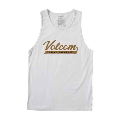 

Майка Volcom Interstate (белая) Футболка без рукавов с графическим рисунком, Белый