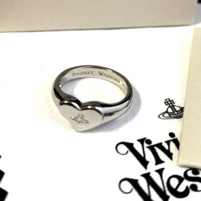 Vivienne Westwood Ring Size 6.5-7 Silver Logo NO BOX [EJ204