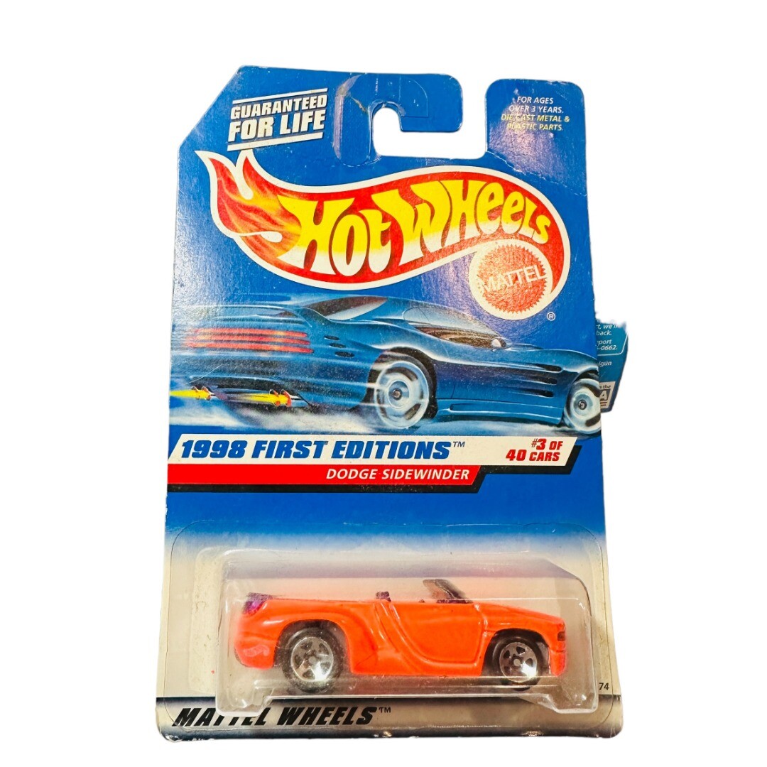 Hot Wheels 1998 First Editions Dodge Sidewinder 3 Of 40 #634 Orange Chrome
