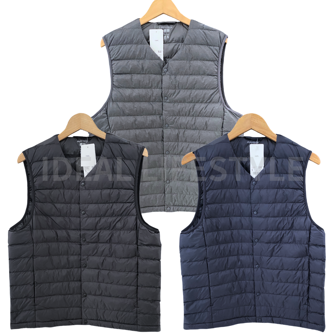 UNIQLO PUFFTECH Compact Vest S-4XL Dark Gray/Black/Navy