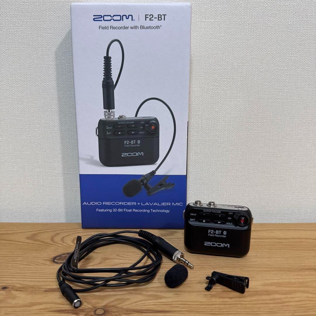 Zoom F2-BT Field Recorder 32-bit Float Bluetooth Built-in