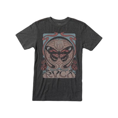 

Футболка с короткими рукавами RVCA Nouveau (черная) Футболка с рисунком, Черный