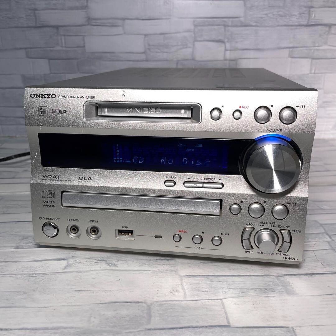 ONKYO FR-N7FX CD MD Recorder Compact Disk Silver AC100V