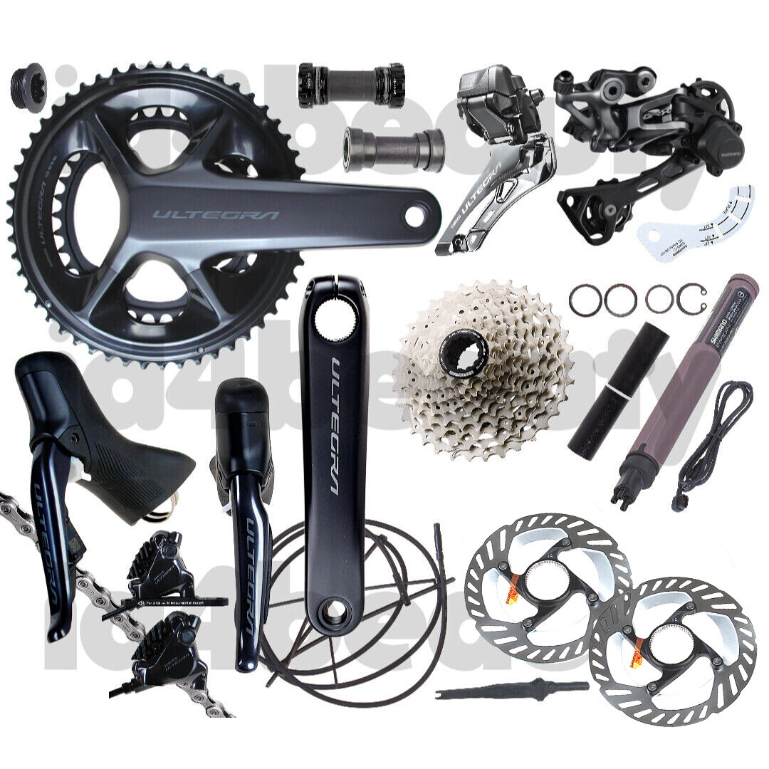 【新品】SHIMANO R8170 手変セット キャリパー・油管付di2 Shimano ULTEGRA Di2 R8170 Disc Brake Full Groupset 2x12