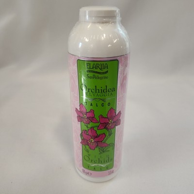 ELARIIA Wild Orchids Talc 3.5 Oz San Pellegrino Orchidea Selveia Talco Powder