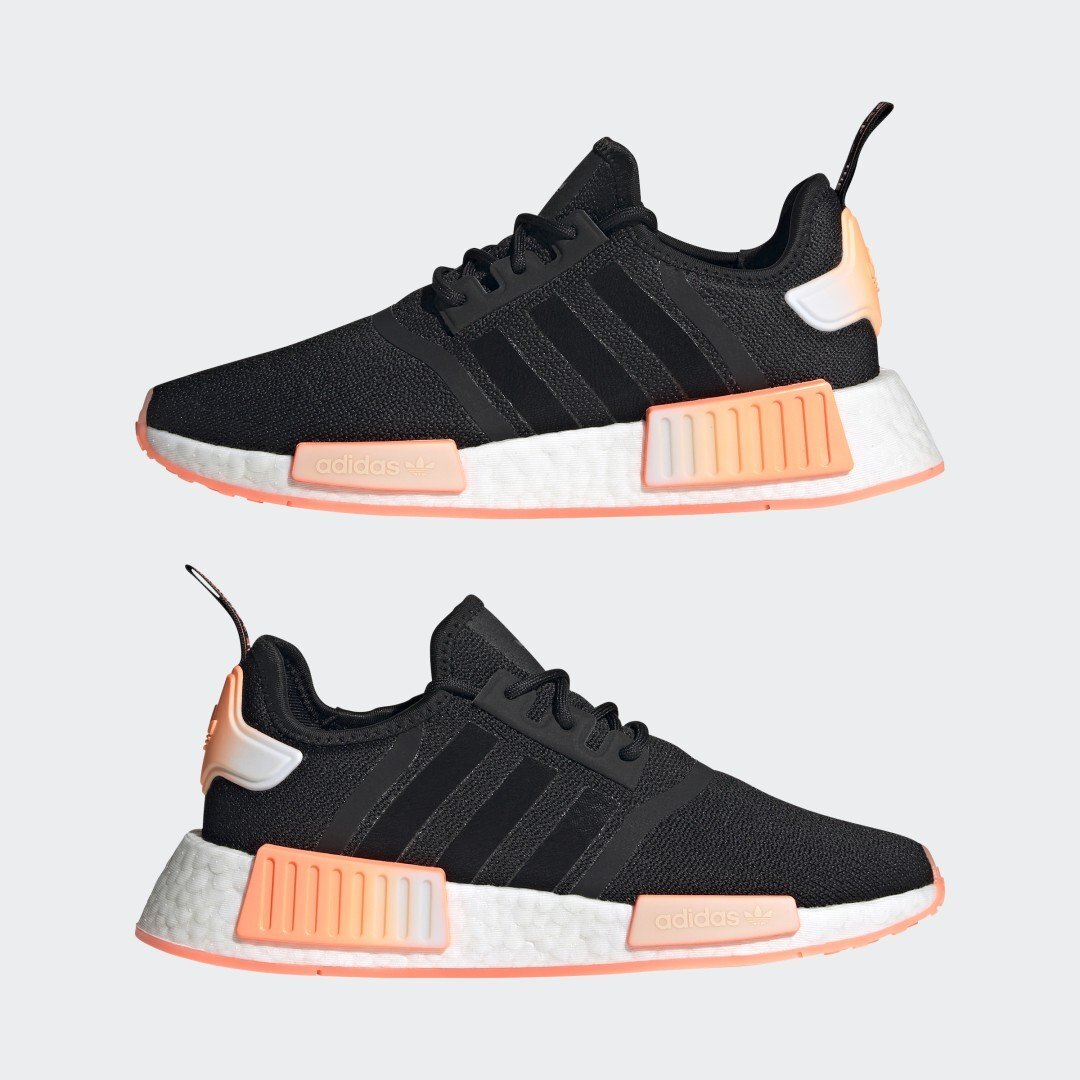 Женские кроссовки adidas Originals NMD R1 Black Peach Orange White GW9463 Gym Training