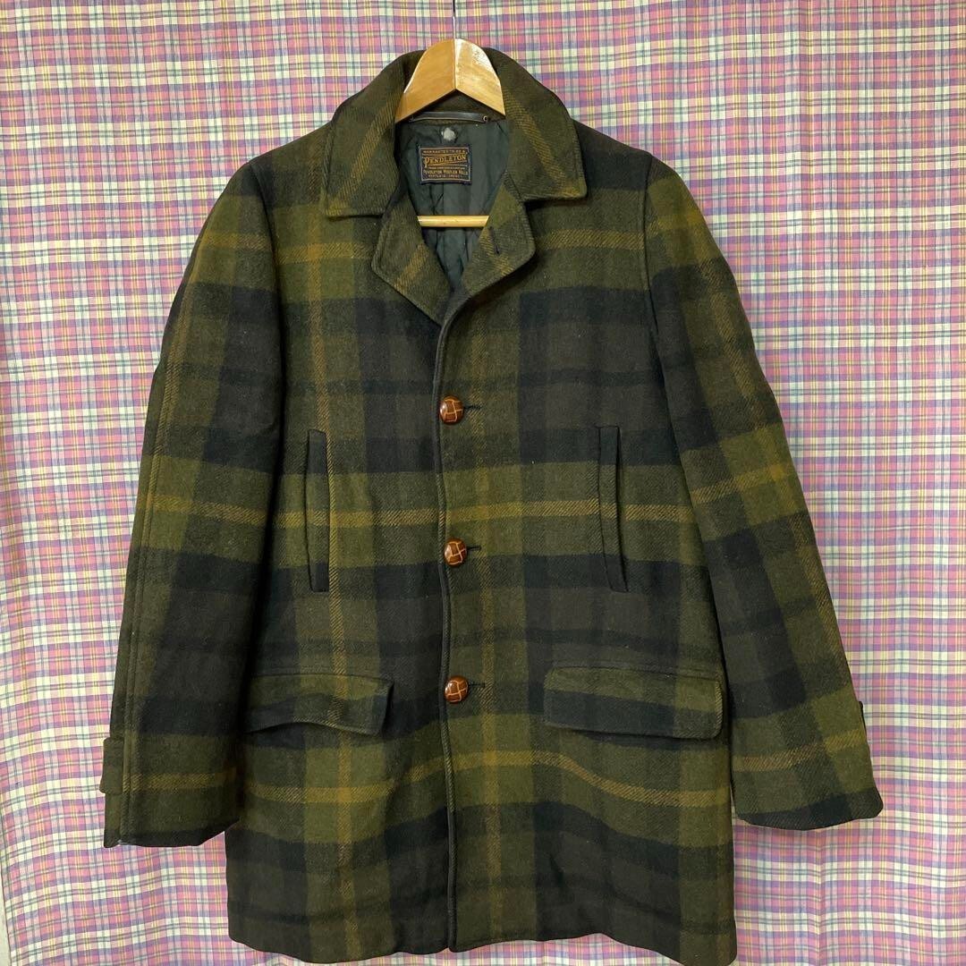 【超美品】【希少】【タグ付】2000s PENDLETON WOOL COAT PENDLETON Coat Jacket men wool 40s Vintage Checked print | eBay