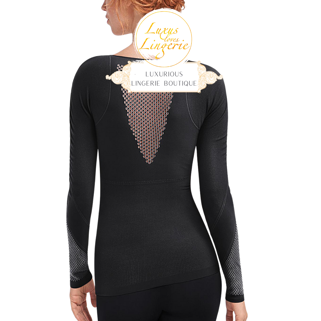 WOLFORD ATH_W ZEN PULLOVER BY WOLFORD XS BLACK ASH SCHWARZ SPORTLICHE SPORT TOP ELEGANZ