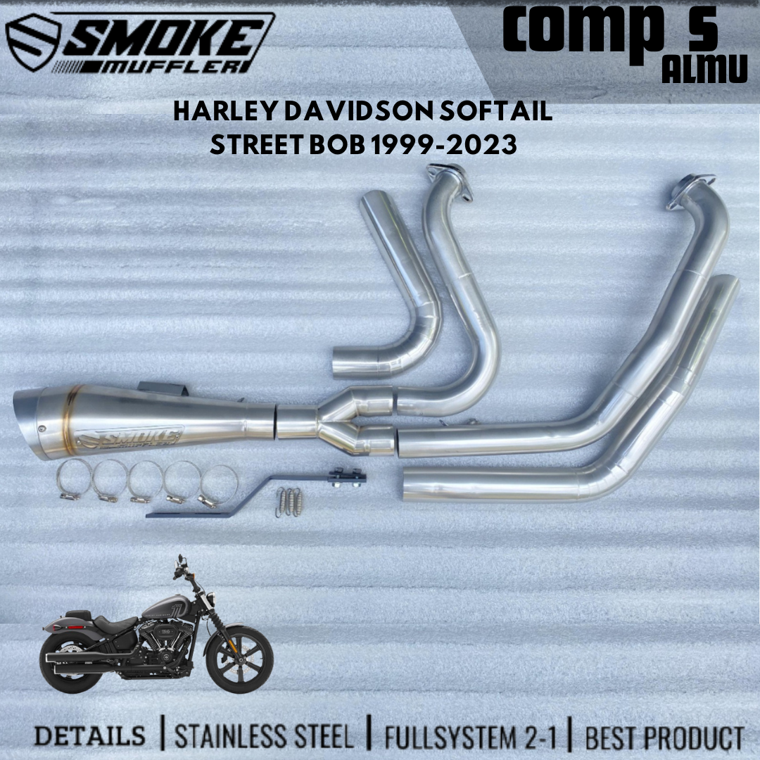 Exhaust M8 2018-2023 Harley-Davidson Softail Street Bob 2