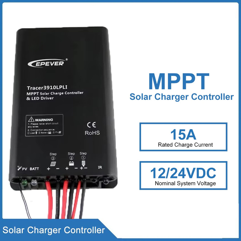 Tracer3906LPLI 15A EPEVER Waterproof Solar Street Light Charge Controller 12V/24