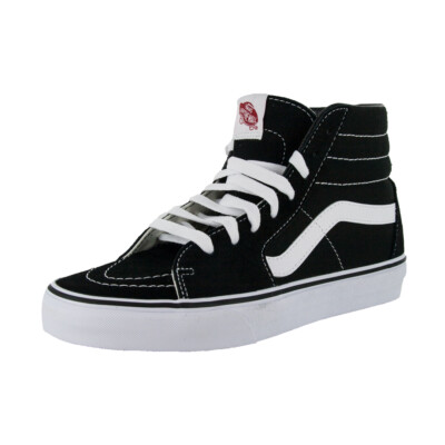 Кроссовки Vans ''Sk8-Hi'' (черный/белый) Высокие парусиновые замшевые туфли унисекс для скейтбординга