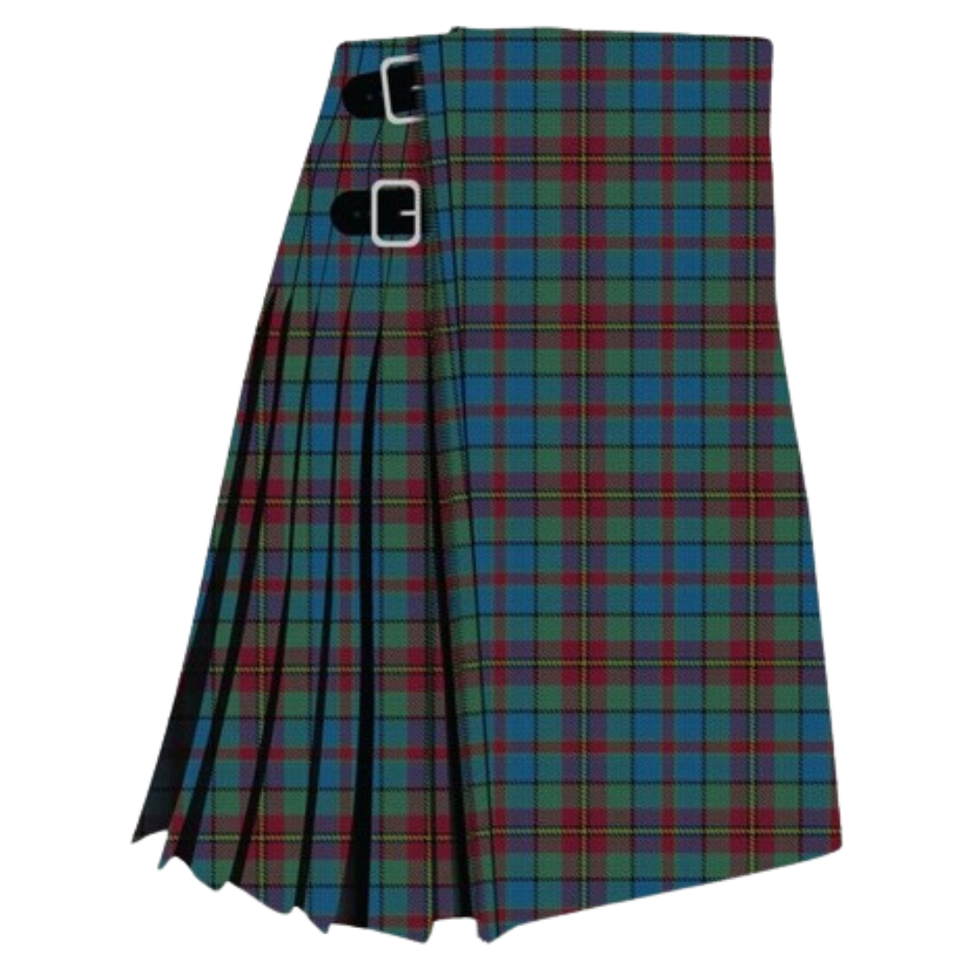 Pre-owned Handmade 8 Yard 16 oz Orkney Tartan Kilt For Men's Made To Order Only In Multicolor