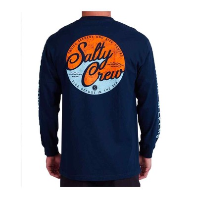 

Футболка Salty Crew Club Salty с длинным рукавом (темно-синяя), Navy