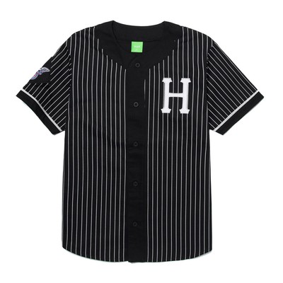 

Футболка HUF Worldwide Forever с коротким рукавом (черная) бейсбольная, Черный