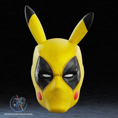 PPool Mask — 3D Printed RAW DIY Cosplay Mask Kit + Cosplay Prop + 1:1 Scale