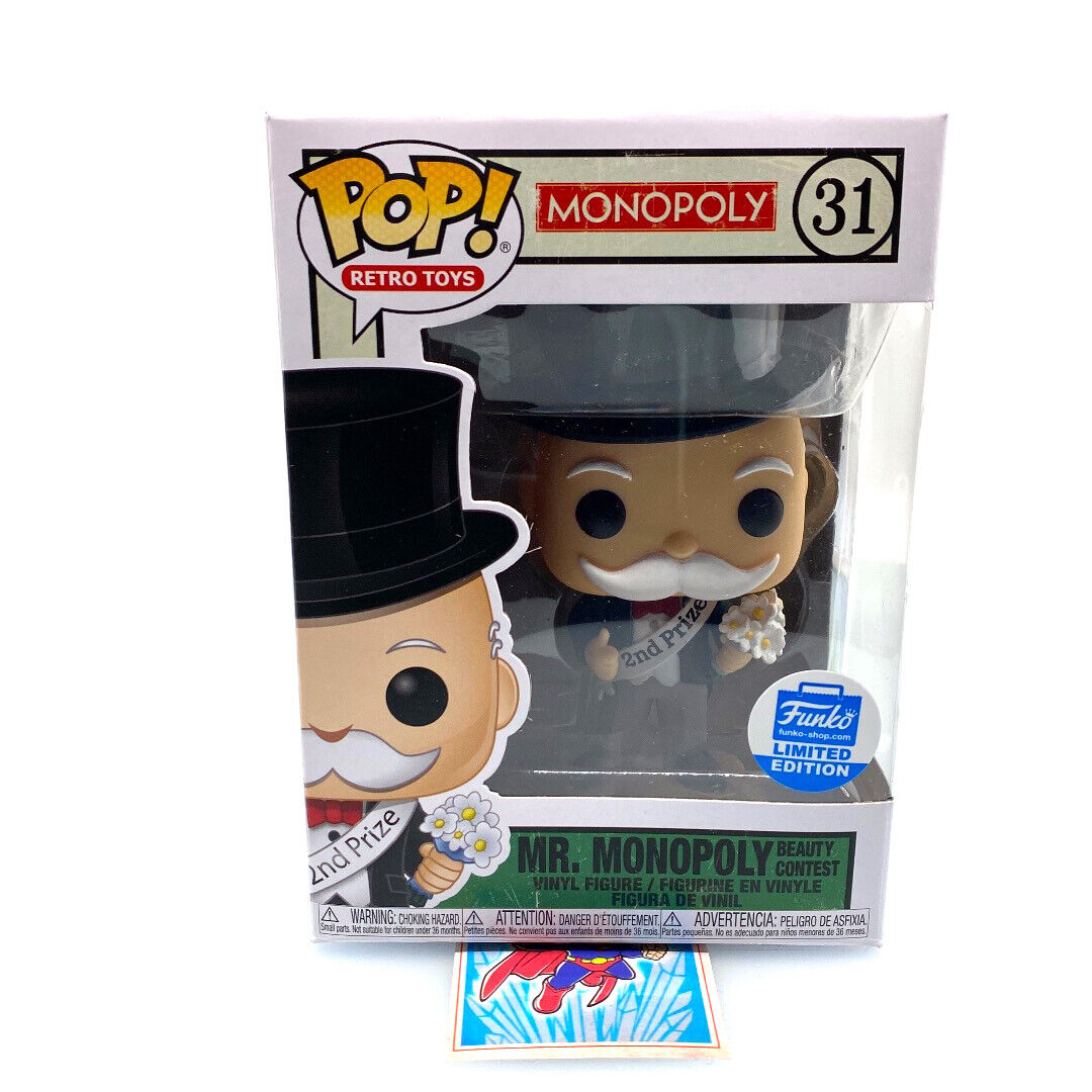 31 Funko POP! Mr. Monopoly Beauty Contest w/ PROTECTOR Funko Exclusive | eBay