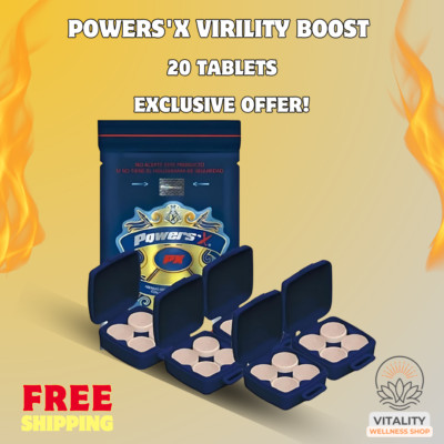   Powers'X Virility Boost   20 Tablets   Hot Deal 30% OFF!